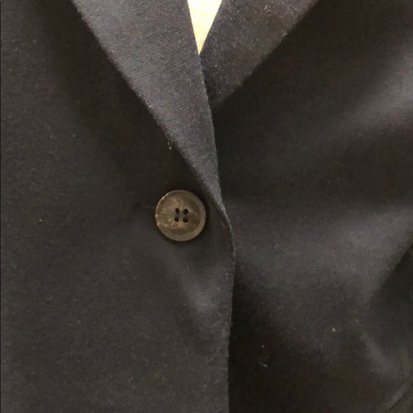 EUC navy blazer with one button closure - Picture 3 of 6